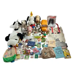 ★ SNOOPY スヌーピー グッズ まとめ商品 バック ぬいぐるみ 雑貨 マスコット 等 現状品 3.9kg