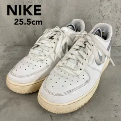 NIKE ナイキ エアフォース1 '07 25.5cm 白 銀 シルバー ホワイト NIKE AIR FORCE 1 '07 DQ7569-100 ローカット スニーカー AF1 カジュアル 運動靴 ストリート レザー 本物 正規品 ★ ■■