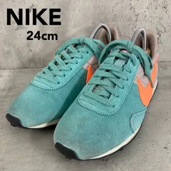 NIKE PRE MONTREAL RACER VNTG ナイキ プリ モントリオール レーサー ヴィンテージ 24cm スニーカー ターコイズ ブルー オレンジ 555258-301 廃盤 ランニング 靴 中古 ★ ■■