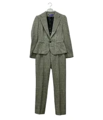 美品 ラルフローレンパープルレーベル セットアップ パンツスーツ タータンチェック レディース RALPH LAUREN PURPLE LABEL