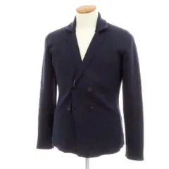 【中古】ロベルトコリーナ ROBERTO COLLINA ウール ダブル4B ニットジャケット ダークネイビー【サイズ48】【メンズ】のサムネイル