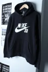 (L-XL) NIKE フード付きTシャツ SBスケートボード 起毛 オールドスクール - 16EF1