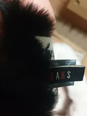 DAKS ブラック ファー マフラー