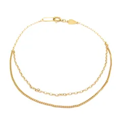 agete(アガット) ブレスレット美品  - K18YG 総重量:0.9g