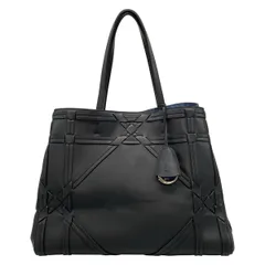 DIOR/ChristianDior(ディオール/クリスチャンディオール) トートバッグ - 黒 カナージュディテール レザー