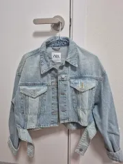 ZARA クロップド デニムジャケット