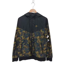ナイキ NIKE 総柄 フーデッド ウインドブレーカー メンズ JPN：L 