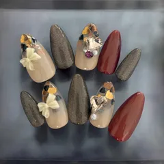 ネイル チップ　バレンタインネイル　現品　マグネット　即購入可