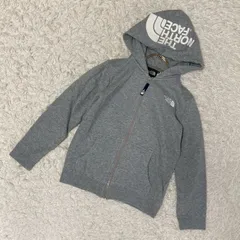 《美品》THE NORTH FACE キッズ パーカー グレー 130 ジッパー