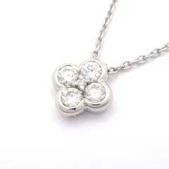 VENDOME(ヴァンドーム青山) ネックレス美品  Pt950×Pt850×ダイヤモンド 総重量:2.2g/0.15刻印