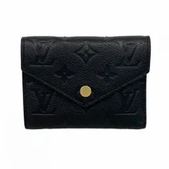 ルイ・ヴィトン(Louis Vuitton) ルイ・ヴィトン 三つ折り財布 モノグラム・アンプラント ポルトフォイユヴィクトリーヌ M64060 ノワールレディース