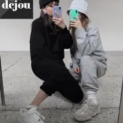 S/S/S デジュ トレーナー ジョガー パンツ オートミール/グレー/ブラック