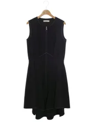 アディアム Sleeveless Zip Dress 40290 ワンピース 2 ブラック フロントジップ ITDT50NS3Z7Oのサムネイル