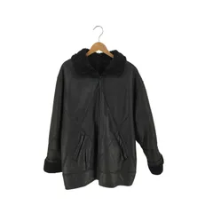 ユーズドフルギ USED古着 Rite & Real Fashions of New York USA製 内ボア ジップアップ レザー ジャケット メンズ import：XL 