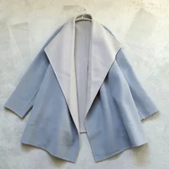 URBAN RESEARCH ROSSO　リバーコート　ヤク　ウール　ミドル　羽織　アウター　ブルー　F　アーバンリサーチロッソ