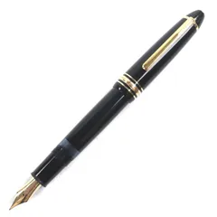 良品▼MONTBLANC モンブラン マイスターシュテュック 146 ペン先14K Mニブ ホワイトスター 万年筆 ブラック ゴールド ドイツ製 メンズ