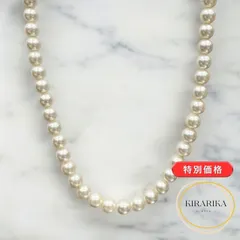 SILVER パール6.50㎜×6.99㎜ ネックレス