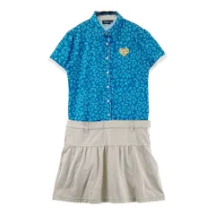 サイズ：L KAPPA GOLF カッパゴルフ  半袖ワンピース 総柄 ブルー系 [240101613312] ゴルフウェア レディース ストスト