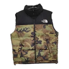 THE NORTH FACE ノベルティーヌプシベスト サイズL 定価31900円 ND92233  ダウンベスト カーキ ブラック メンズ ザノースフェイス【中古】6-0112T♪