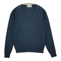 JOHN SMEDLEY サイズM 薄手 ウール Vネック セーター ニット ネイビー系 レディース ジョンスメドレー【中古】6-0112T♪