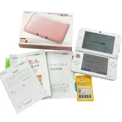 186000 動作確認済み Nintendo 任天堂 ニンテンドウ Nintendo 3DS LL SPR-001  ピンク ホワイト 初期化済み 箱付き 説明書付き