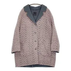 mina perhonen 未使用 skog aca6794s 定価176000円 サイズ38 コート 24AW ピンク ブルーグレー レディース ミナペルホネン【中古】6-0112T♪のサムネイル