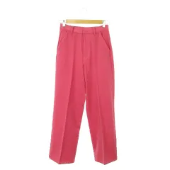 グレイル GRL パンツ スラックス セミワイド ストレート センタープレス M ピンク /AH9