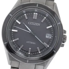 シチズン CITIZEN CB3035-72E/H128-001R704 アテッサ ACT Line デイト ソーラー電波 メンズ 良品 箱・保証書付き_938968