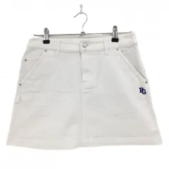 【超美品】パーリーゲイツ スカート 白 スカート ストレッチ 30周年 内側ニコちゃん レディース 1(M) ゴルフウェア PEARLY GATES