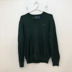 ポロラルフローレン  POLO RALPH LAUREN コットンニットVネックセーター 【S】