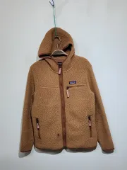 (S) patagonia フリース アウター フード ボア フリース ジャケット