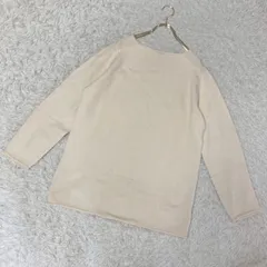 《良品》UNITED COLORS OF BENETTON カシミヤ混ニット アイボリー L