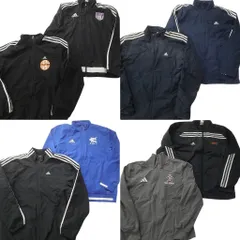 古着卸 まとめ売り アディダス ウインドブレーカー ジャケット 8枚セット (メンズ M ) ワンポイント ロゴ スタンドカラー 中古 古着 NC8818