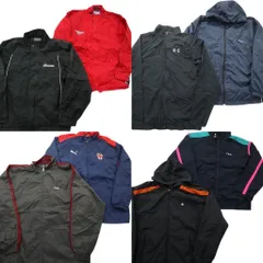 古着卸 スポーツブランドMIX ウインドブレーカー ジャケット 8枚セット (メンズ L ) チャンピオン リーボック プーマ 中古 古着 NC8880