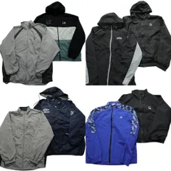 古着卸 まとめ売り スポーツブランドMIX ウインドブレーカー ジャケット 8枚セット (メンズ L ) リーボック フィラ 中古 古着 NC8910