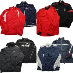 古着卸 まとめ売り スポーツブランドMIX ウインドブレーカー ジャケット 8枚セット (メンズ L ) リーボック プーマ 中古 古着 NC8909