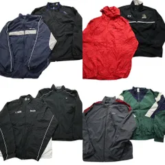 古着卸 まとめ売り スポーツブランドMIX ウインドブレーカー ジャケット 8枚セット (メンズ L ) リーボック プーマ 中古 古着 NC8909