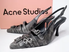 Acne Studiosアクネ ストゥディオズ FN-WN-SHOE000943 85mm slingback leather pumps 8.5cmヒール バックル スリングバック パンプス新品【38】【LFWA80642】のサムネイル