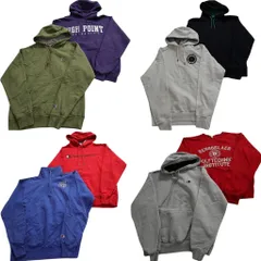 古着卸 まとめ売り チャンピオン Champion スウェット 8枚セット (メンズ M ) ハーフジップ スタンドカラー カレッジ風 中古 古着 ND1906