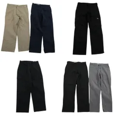 古着卸 まとめ売り ディッキーズ Dickies パンツ MIX 6枚セット (メンズ 32 /33 /34 ) ストレート ワーク カーゴ 中古 古着 ND2895