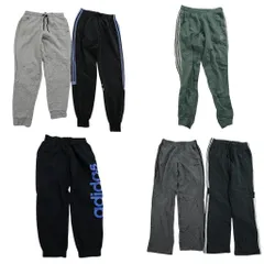 古着卸 まとめ売り アディダス adidas スウェット パンツ 6枚セット (メンズ M ) ジョガーパンツ トレフォイル 中古 古着 ND3513