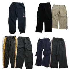 古着卸 まとめ売り スポーツブランドMIX ウインドブレーカー パンツ 7枚セット (メンズ L /XL ) リーボック アディダス 中古 古着 ND3543