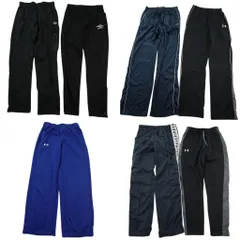 古着卸 まとめ売り スポーツブランドMIX  ジャージ パンツ 7枚セット (メンズ S /M ) リーボック アンブロ 中古 古着 ND3569