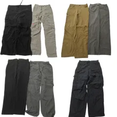 古着卸 まとめ売り ナイロン パンツ 7枚セット (メンズ 33 /36 /38 /42 /46 /48 ) カーゴ ブラック ベージュ 中古 古着 ND3583