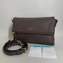 2511-285｜美品｜ ケイトスペード ショルダーバッグ レザー グレージュ