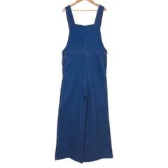 未使用 MACPHEE TOMORROWLAND マカフィートゥモローランド デニムオーバーオール 36 ブルー  レディース 古着 中古 USED