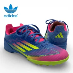 アディダス キッズ サッカー シューズ ターフ用トレーニング ブルー ピンク adidas