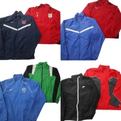 古着卸 まとめ売り ナイキ ウインドブレーカー ジャケット 8枚セット (メンズ M ) スウォッシュ バイカラー スタンドカラー 中古 NC8769