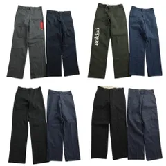 古着卸 まとめ売り ディッキーズ Dickies 874 ワーク パンツ 8枚セット (メンズ 30 /33 ) デッドストック グレー 中古 古着 ND1507