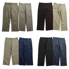 古着卸 まとめ売り ディッキーズ Dickies 874 ワーク パンツ 8枚セット (メンズ 40 ) ストレート カーキ ネイビー 中古 古着 ND1501